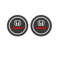 [Honda / ฮอนด้า ] 2ชิ้น ที่รองแก้วน้ำในรถ​ ที่วางแก้ว​ แผ่นรองแก้ว รถยนต์ ที่รองแก้ว แผ่นกันลื่น Honda CITY JAZZ CIVIC HRV CRV BRV Accord Odyssey