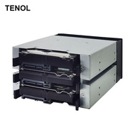 [TENOL] 3-Bay 3.5 Inch HDD Hard Drive Cage Case Rack w/Fan Space Enclosure Tray