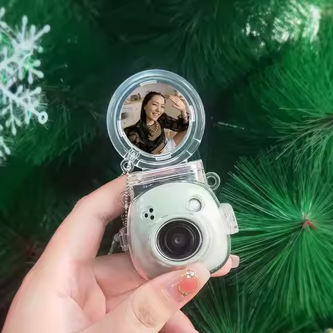 For Fuji Camera Instax Pal Crystal Case Anti-Scratch Anti-Fall Pal Set with Self-Shooting Mirror Tra