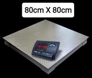 SOJIKYO Timbangan Lantai Digital 1 Ton Floor Scale 1000kg ORIGINAL Plat Baja Lebar Anti Skid Murah Timbangan Duduk A12E 1ton 1000 kg Timbangan Gudang Barang