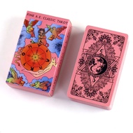 [Ready Stock] 10.3 * 6cm Pink A.E.Classic Waite Tarot English Board Game Card Game Pink A.E. Classic