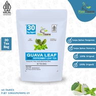 Raw TISANE Guava Leaf With Peppermint Tea : Guava Leaf & Mint Leaf Tea Bags Fill 30 Tea Bags