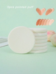 4入組sbr乳膠圓形化妝海綿蛋,適用於粉底、bb霜、遮瑕膏和臉部化妝