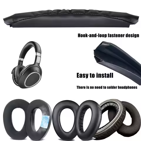 PXC550II Earpads & Headband for Sennheiser PXC550 PXC550-II Headphone Memory Foam Ear Pads Cushion f
