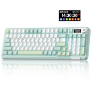 SOLAKAKA A99 Pro Equipped with Intelligent Screen  Customized Mechanical Keyboard Tri-mode RGB Dazzl
