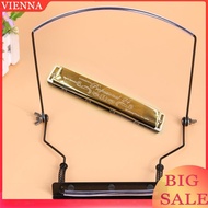 Hanging Neck Harmonica Rack Metal Harp Holder Special for 10 Holes for Musicians