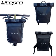 Litepro Folding Bike Front School Bag Waterproof Portable Backpack Bike 412 Large Capacity Backpack For Brompton
