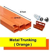 Metal Trunking G23 Orange 8feet Length 2x1 2x2 2X3 2X4