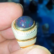 batu kalimaya black opal cutting asli banten