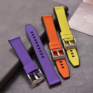 Premium Grade 18-19-20-21-22-24mm FKM Texture Watch Band Quick Release FKM Rubber And FKM Hybrid Wat