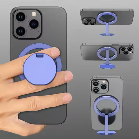 For Stand Tablet Magnetic 3 Sections Simplicity Ring Phone Handphone Strong Adsorption Ipad Holder D