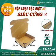 Combo 100 Hộp Carton Nắp Gài 25x20x6 Hộp Giấy Nắp Cài Đóng Hàng Quần Áo Quà Tặng Handmade Giá Gốc Tậ