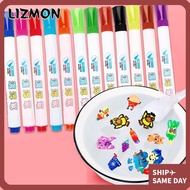 LIZMON 4/8/12 Colors Doodle Pen Ceramic Spoon Montessori Water Drawing Magic Floating Whiteboard Mar