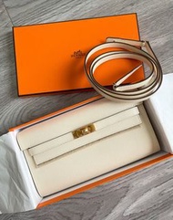 Kelly to go Nata內拼色 金扣🤍全新Fullset U stamp