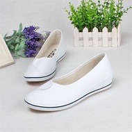 [Nurse White Shoes] White Shoes Nurse Lightweight Breathable White Thick-Soled Non-Grinding Soft-Sol