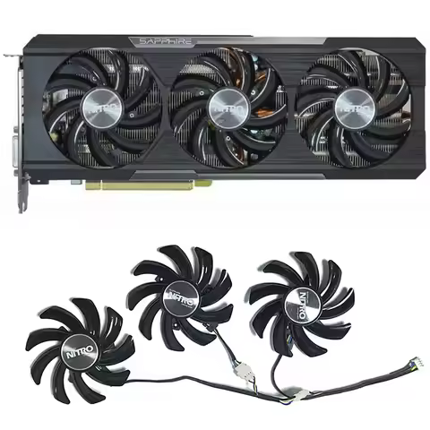 FDC10H12D9-C 85mm 4pin R9 390X GPU Cooler Fan Replacement Sapphire Radeon Nitro R9 280X 290 290X 390