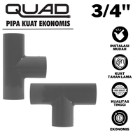 QUAD TEE 3/4 AW INCH QUAD T 3/4 AW INCH SAMBUNGAN T 3/4 INCH QUAD