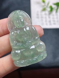 冰晴底觀音 天然緬甸翡翠A貨