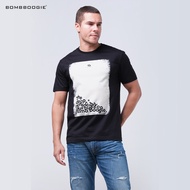 Bombboogie Men's Slimfit Haskies Black T-Shirt 12E45B4BK