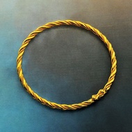 ZHULIAN GELANG TANGAN Minggu Bercorak Saduran Emas 24K
