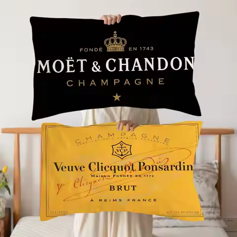 Classic Champagne Logo M-Moet C-Chandon Made Of Quick-drying Polyester Non-slip High-grade Pillow To