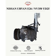 🇯🇵 NISSAN URVAN E26 / NV350 YD25 AIRCOND COMPRESSOR PUMP – USED ORI JAPAN