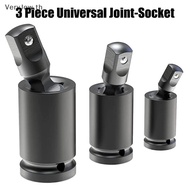 [VeryJow] 3 Piece Universal Joint-Soet, Impact Swivel Soet Set, 1/4-Inch, 3/8-Inch, 1/2-Inch Drive S