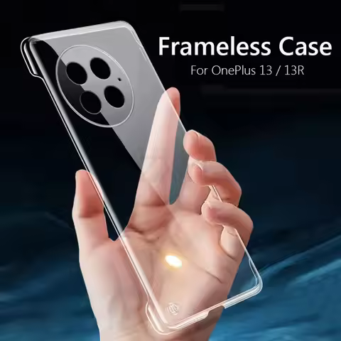 Frameless Slim Clear Hard Back Cover Case On For OnePlus 13 13R OnePlus13 OnePlus13R 5G ShockProof C