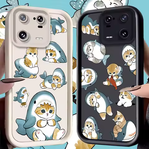 Mofusand Case for Xiaomi Mi 15 Pro 14 14T 13 13T 12 11 Lite 11T POCO X7 X6 5G X5 X3 NFC F6 F5 M7 M6 