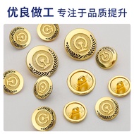 Railway Uniform Epaulette Button Fog Gold New Style Button Coat Shirt Epaulette Male Female Servant 
