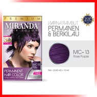 Miranda Rose Purple + Ash Blonde + Bleaching 30ml BPOM Cat Rambut Pewarna Rambut Permanen Cat Rambut