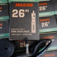 MAXXIS INNER TYRE 26 x 1.50 to 2.50 SMALL VALVE WELTER WEIGHT 48MM