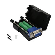 Twinklebay D-SUB DB15 Female 15Pin Jack Port to Terminal Breakout Board Connector 3Row Plug, DR15 VG