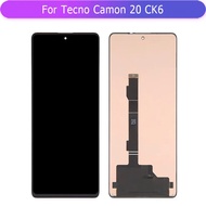 ⓉFor  Tecno Camon 20 CK6 Ck6n Full LCD display touch screen complete glass digitizer assembly Mobile