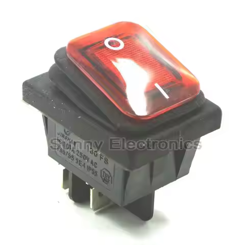 1x Red Green Black RL2 (P) Waterproof IP65 ON/OFF Boat Car Rocker Switch