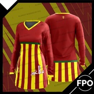BAJU [MUSLIMAH] FAZZ SG01 - JERSI FPO BOLA F0RZA SELANGOR FAN ISSUE V1 MERAH KUNING