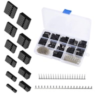 620pcs 2.54mm Pitch 1/2/3/4/5/6 Pin JST SM Housing Dupont Connector Kit and 2.54 mm JST XH Male/Fema