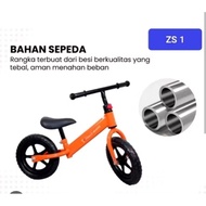 Two-wheeled bicycle without pedals | Family BikeBalance in Orange-Black