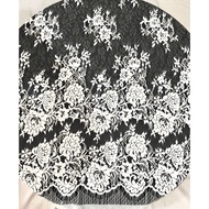 Semi-French Brocade Panel Fabric 912 - Grade B - Length 2.7 m Width 1.5 m - Brocade Fabric for Weddi