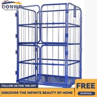 CONWR Foldable Trolley Mobile Logistics Trolley Folding Push-pull Turnover Handling Loading And Unlo