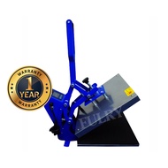 Heat Press Machine Blue Silver Auto Open 38x38cm