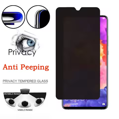 Anti-Spy Tempered Glass For Samsung A20 A30 A50 A70 Privacy Screen Protector for Samsung A14 A34 A54