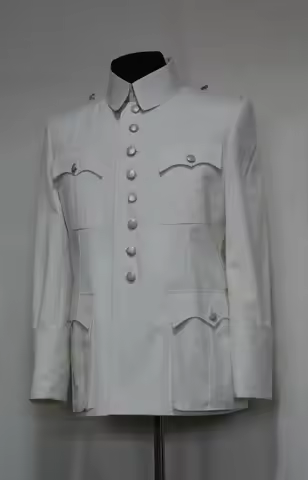 EMD WW2 WH White Uniform top wool ,Eight buckles