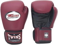 Twins Gloves For Training And Sparring Boxing, Muay Thai, Kickboxing, Mma (Black/Maroon Red,16 Oz)