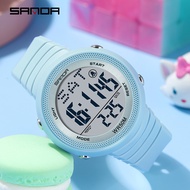 SANDA Waterproof LED Display Men's Watch 6022