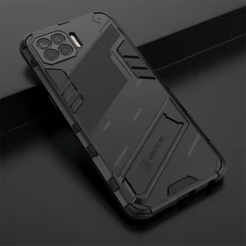 For OPPO F17 F19 Pro Plus Case Car Magnetic Holder Stand Silicone Phone Case For OPPO A93 Reno4 Lite