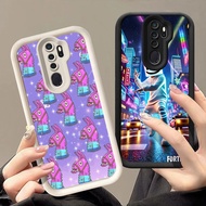 Q-60 Fortnite game Black white Case for OPPO A5i A9 A5 2020 Pro