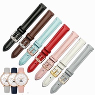 Watch Strap Female Genuine Leather Suitable for titus titus Calfskin 3071 3263 Pink Gray 14 16mm