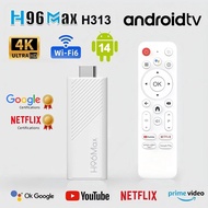 2024 New H96 MAX H313 Mini TV Stick Android 14 Smart TV Box Android14 2GB 16GB 8GB Wifi6 BT 4K HD Go