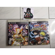 NARUTO STORM 2 ,STORM 3 ,STORM GENERATION AND NARUTO REVOLUTION 2PLAYER FOR PS3 GAMES USED DVD GAMES